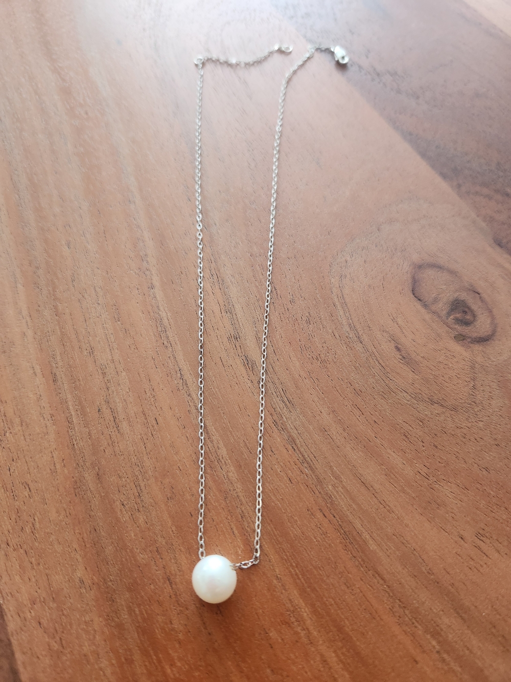 Classic White Pearl Pendant Necklace - Elegant Minimalist Jewelry